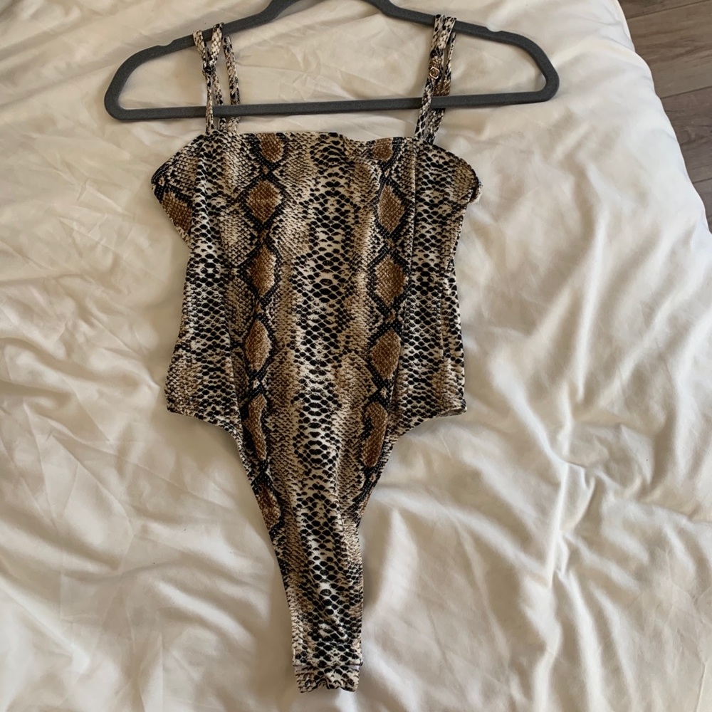 Snakeskin super soft bodysuit